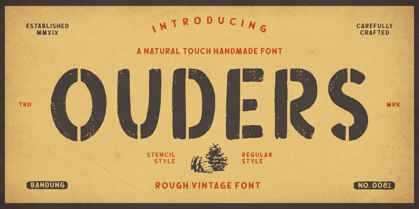 Ouders Font preview